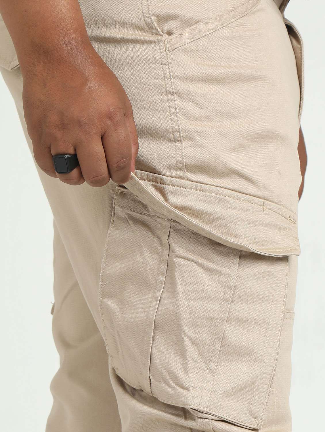 brown cotton cargos - 22052366 - Standard Image - 5
