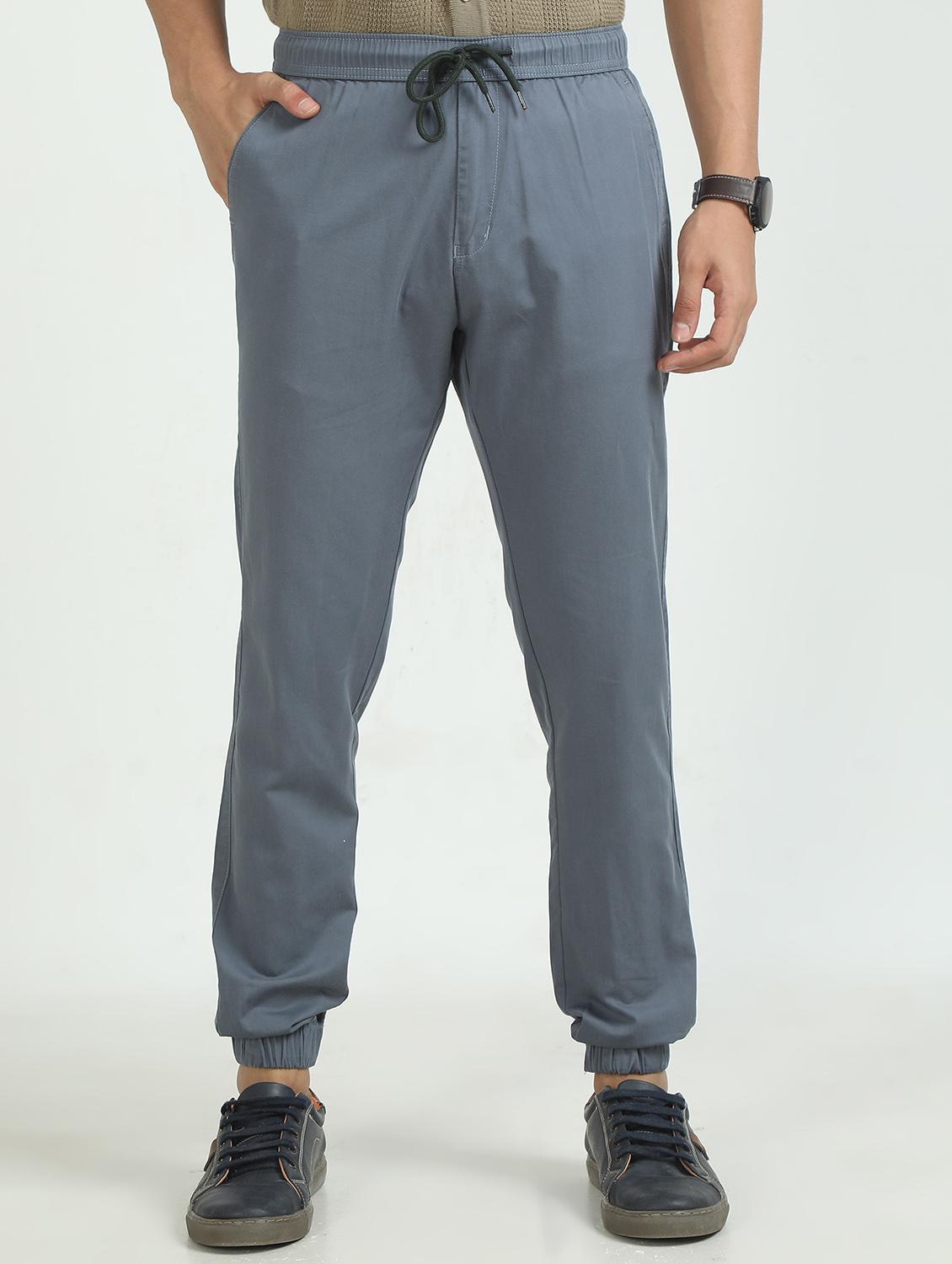 men solid mid rise regular fit jogger - 22052402 - Zoom Image - 0