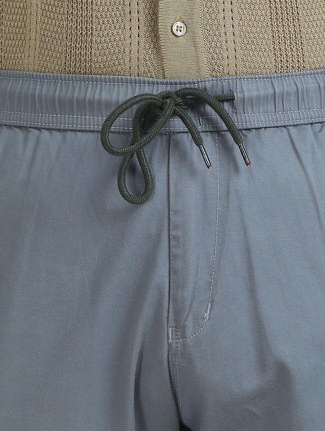 men solid mid rise regular fit jogger - 22052402 - Standard Image - 5
