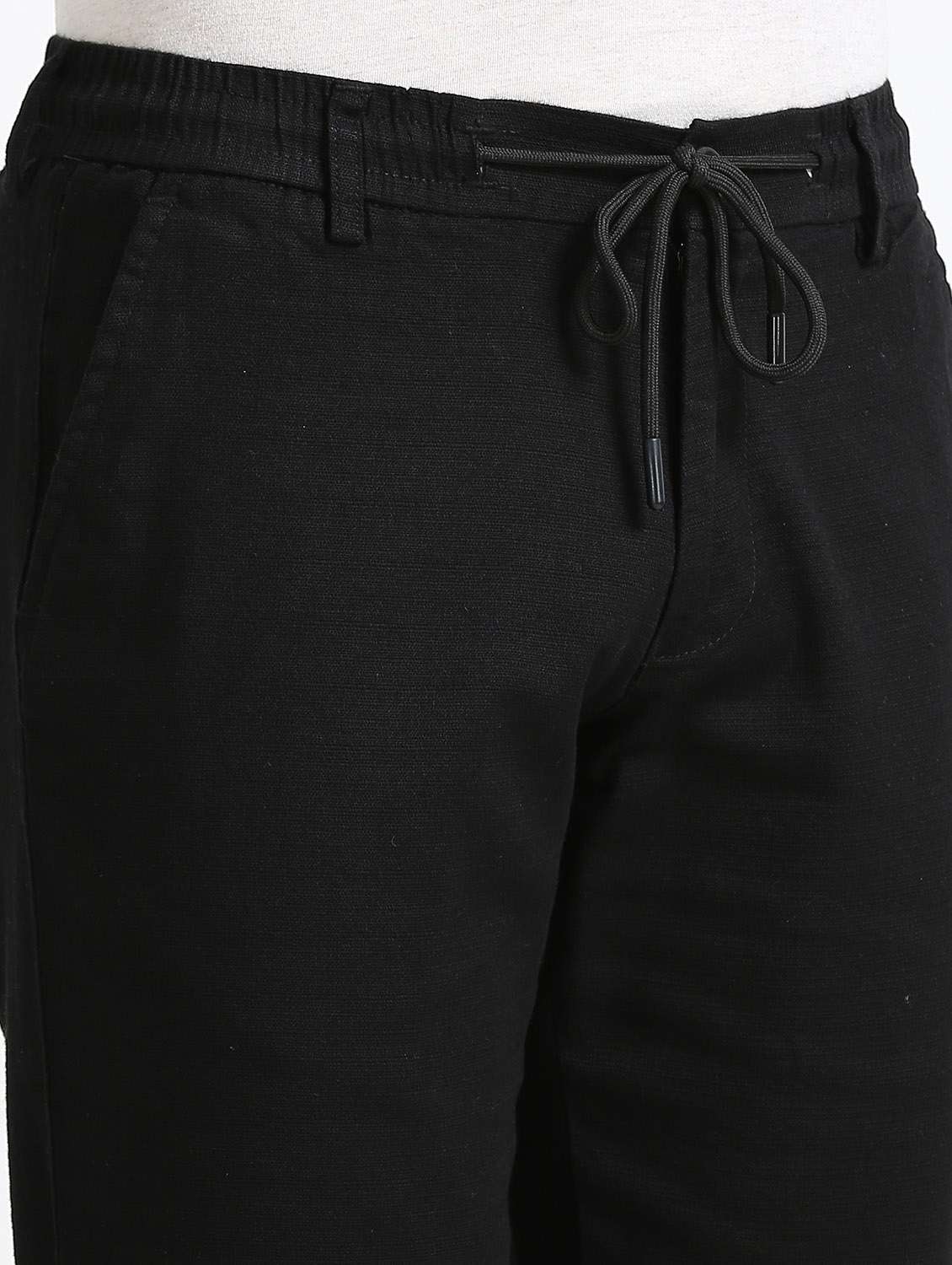 men solid mid rise straight fit chinos - 22052409 - Standard Image - 5