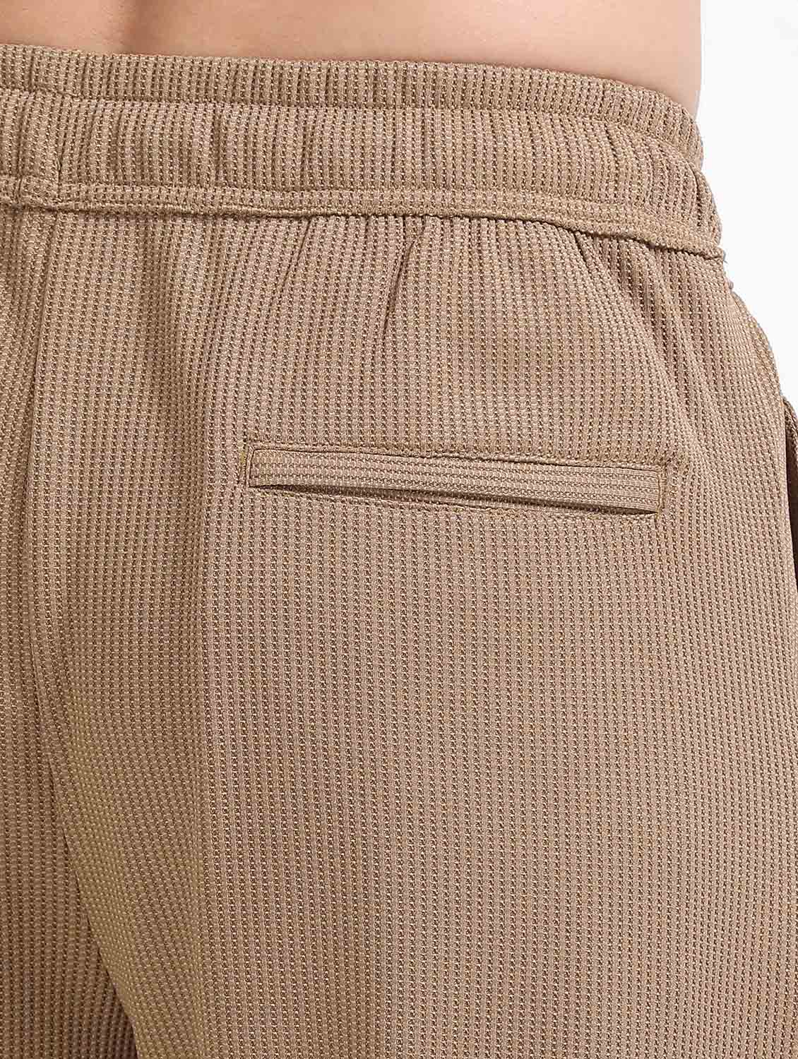 men solid mid rise straight fit chinos - 22052475 - Standard Image - 5