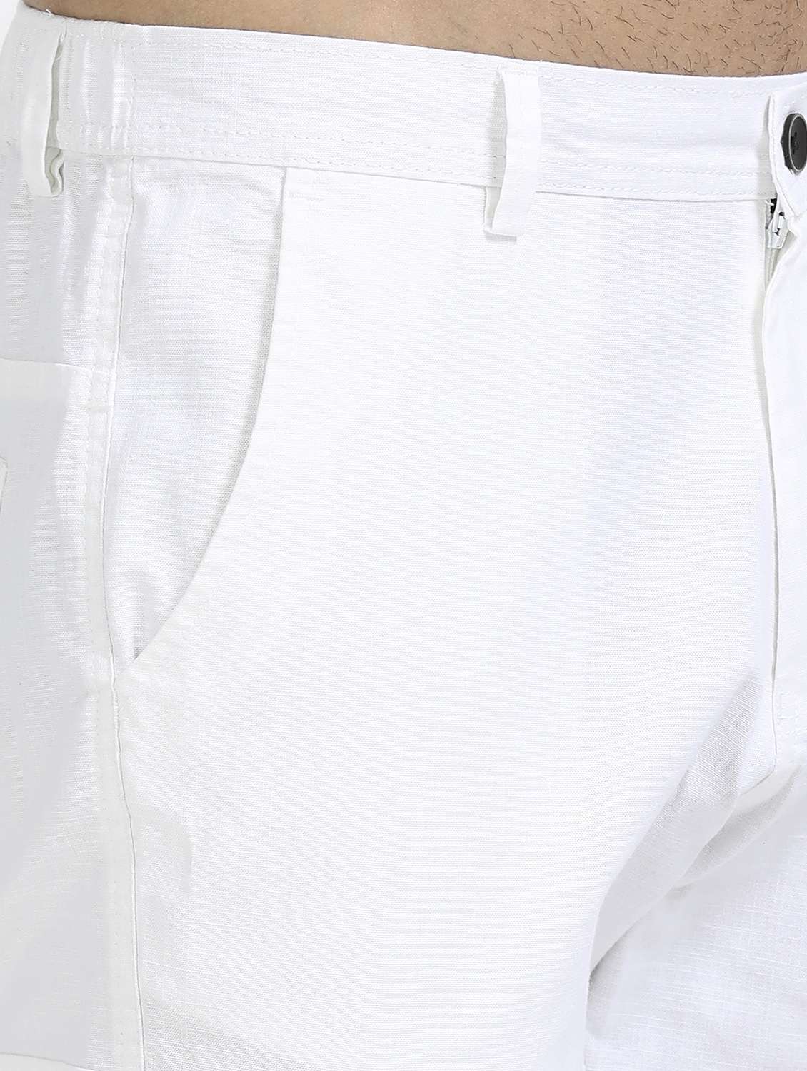 men solid mid rise regular fit cargo - 22052489 -  Standard Image - 5