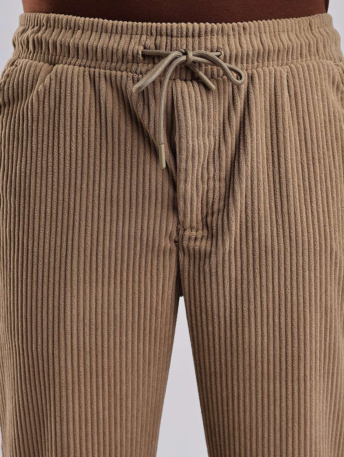 men solid mid rise straight fit courduroy trouser  - 22052535 -  Standard Image - 5