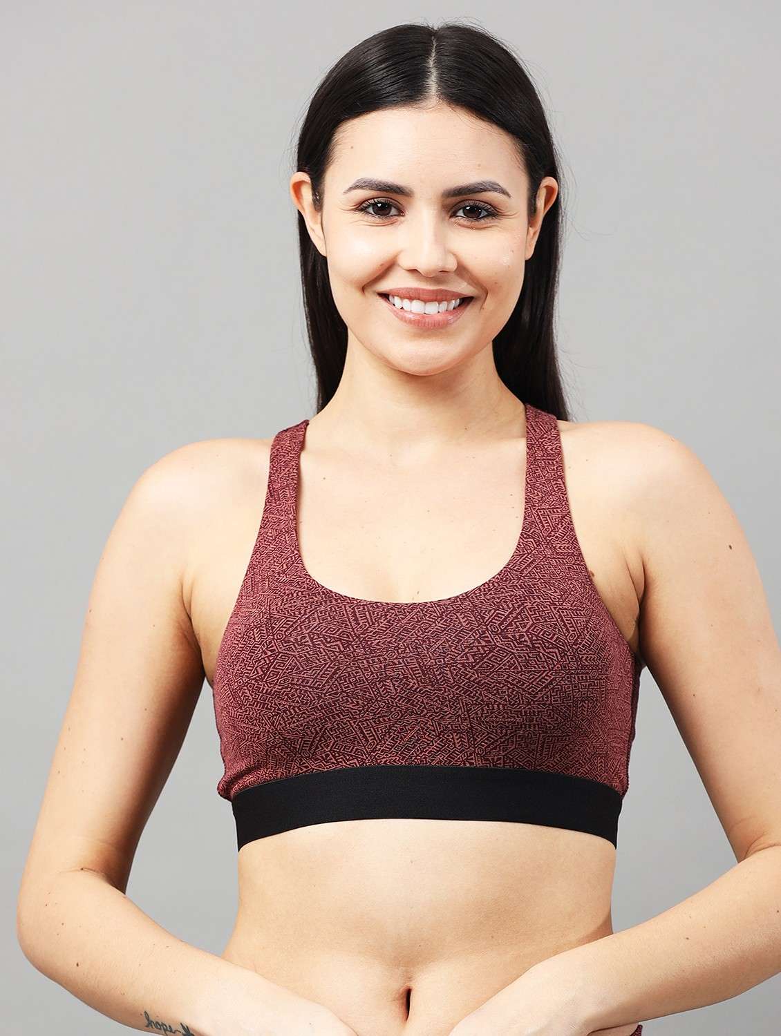 women non padded racerback sports bra - 22052668 -  Zoom Image - 0