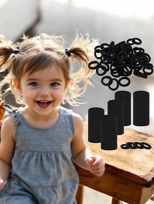 set of black solid rubber bands - 22052701 - Standard Image - 0