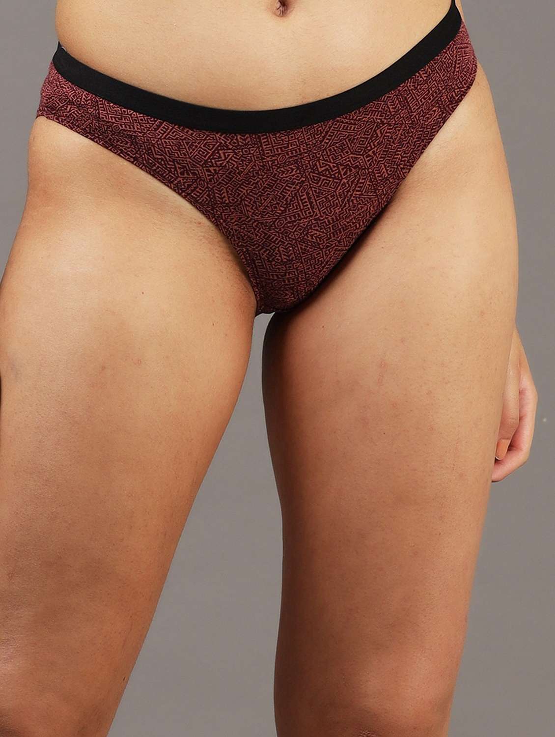 women printed mid rise hipster panty
