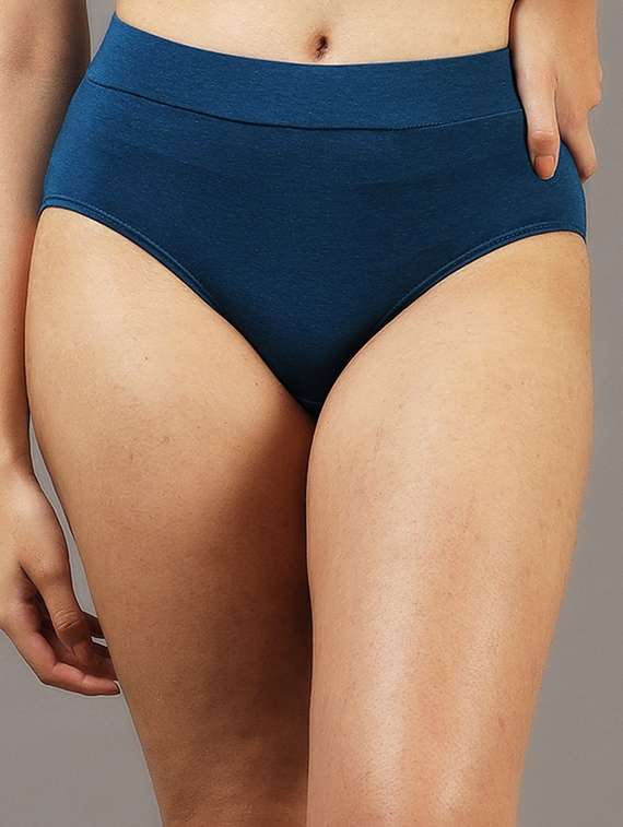 women solid mid rise hipster panty