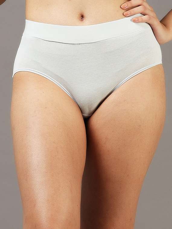 women solid mid rise hipster panty