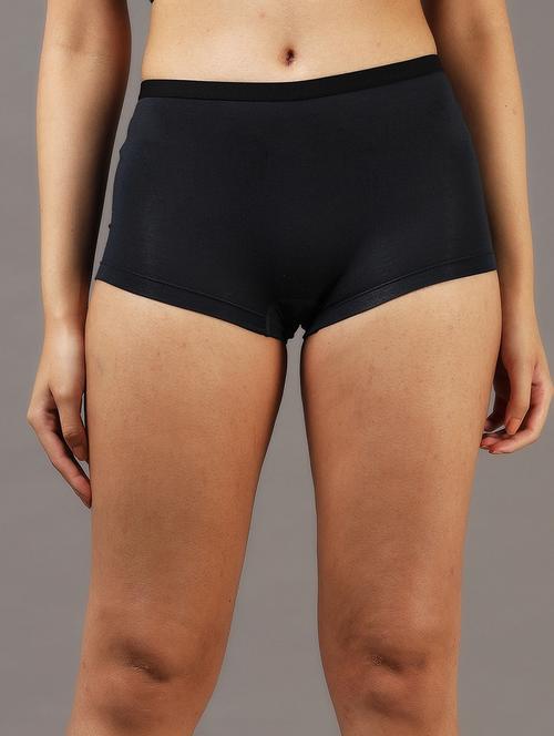 women solid mid rise boy shorts - 22052876 - Standard Image - 0