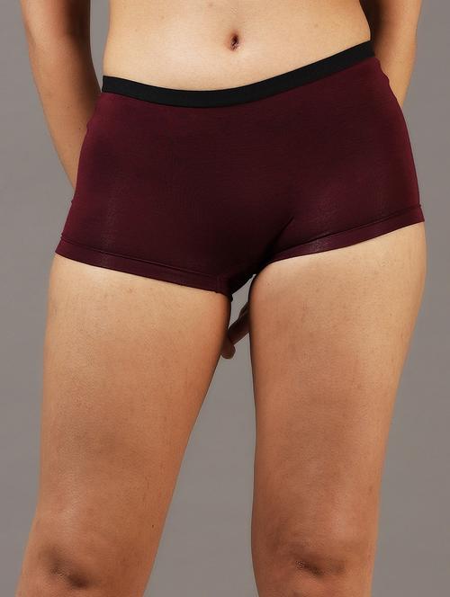 women solid mid rise boy shorts - 22052878 -  Standard Image - 0