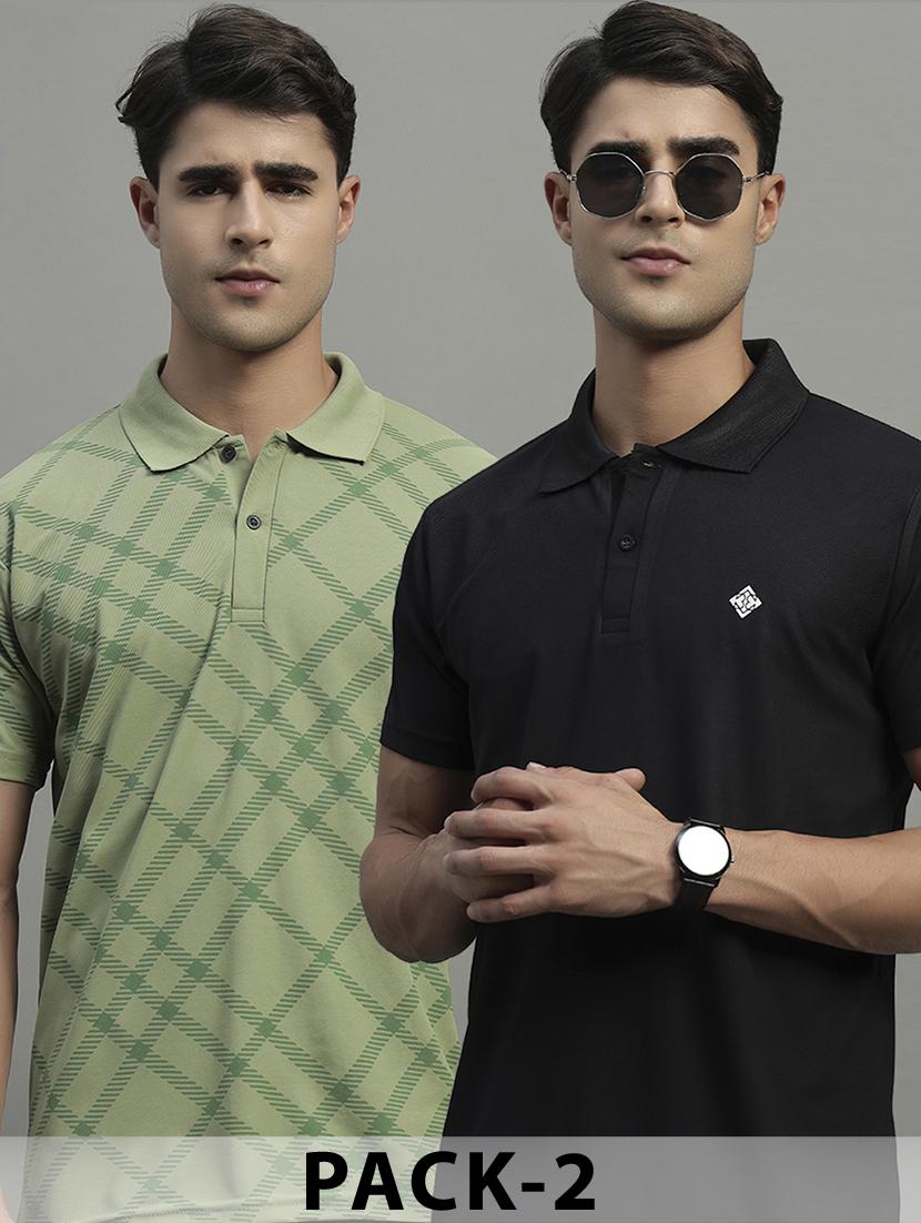 men pack of 2 short sleeve regular fit polo t-shirt - 22052896 -  Zoom Image - 0
