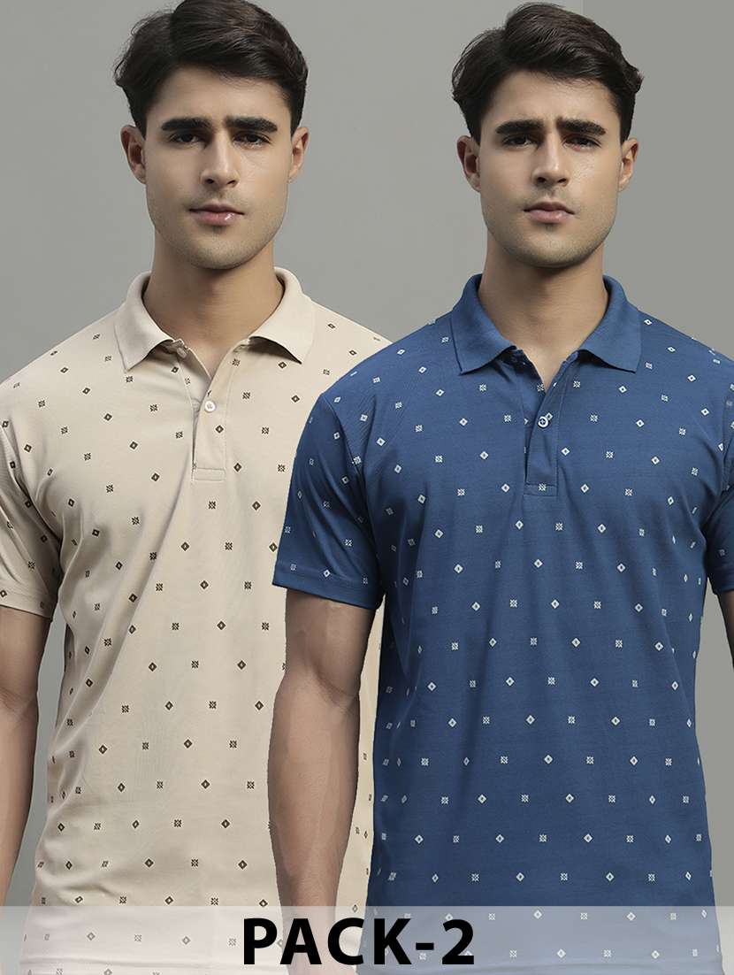 men pack of 2 short sleeve regular fit polo t-shirt - 22052898 - Zoom Image - 0