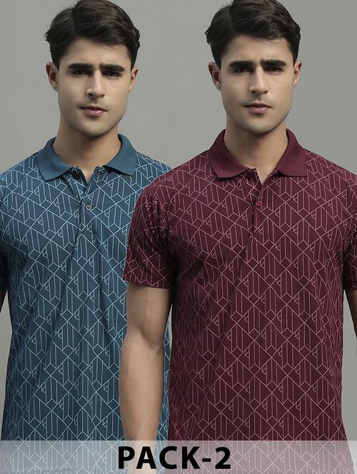 men pack of 2 short sleeve regular fit polo t-shirt - 22052902 -  Standard Image - 0