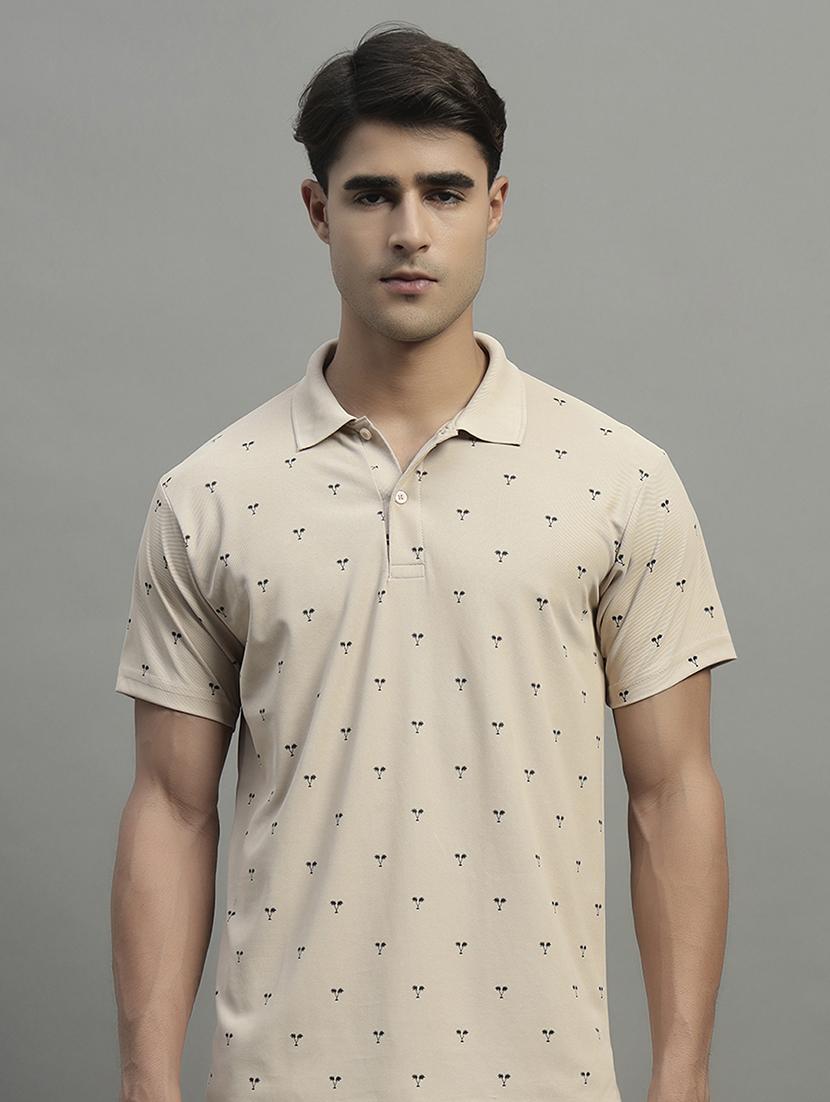 blue polyester all over print tshirt - 22052909 - Standard Image - 3