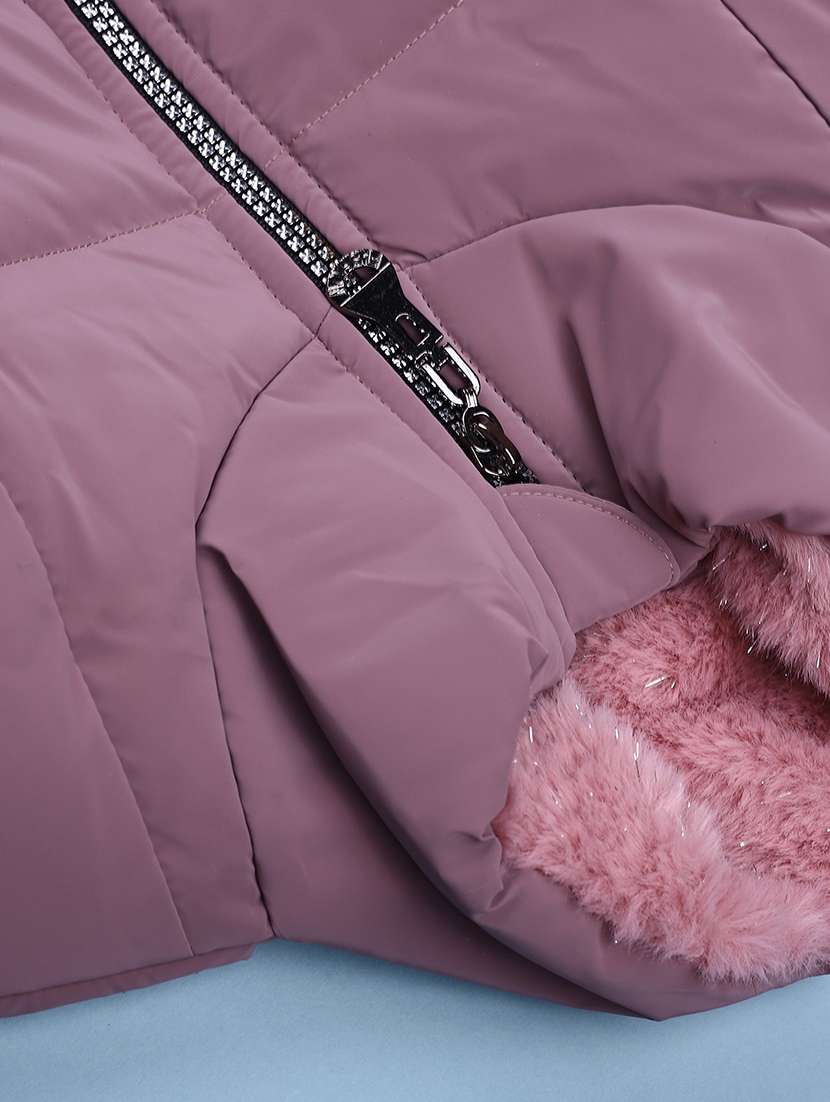 kids solid long sleeve quilted jacket - 22053183 -  Standard Image - 3