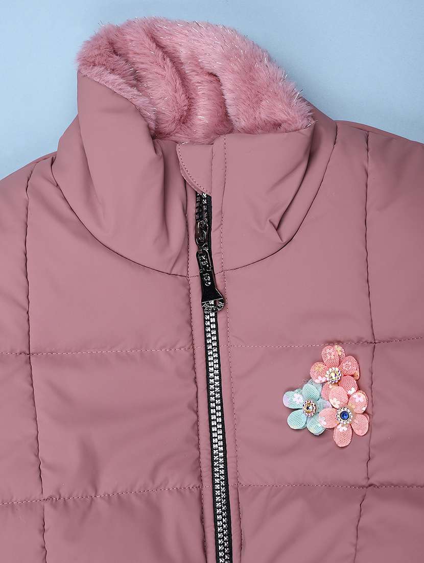 kids solid long sleeve quilted jacket - 22053184 -  Standard Image - 3