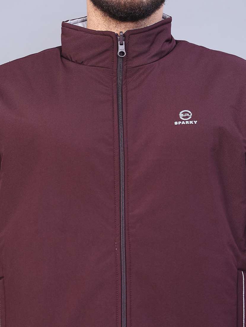 men solid long sleeve reversible bomber jacket - 22053243 -  Standard Image - 5