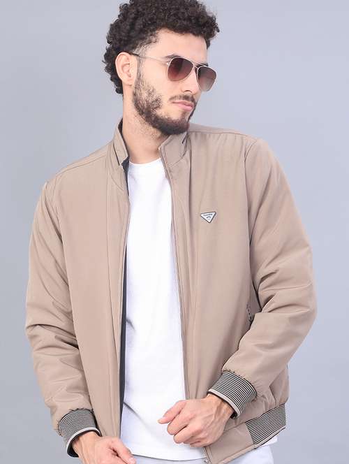 men solid long sleeve regualr fit reversible casual jacket - 22053351 -  Standard Image - 0