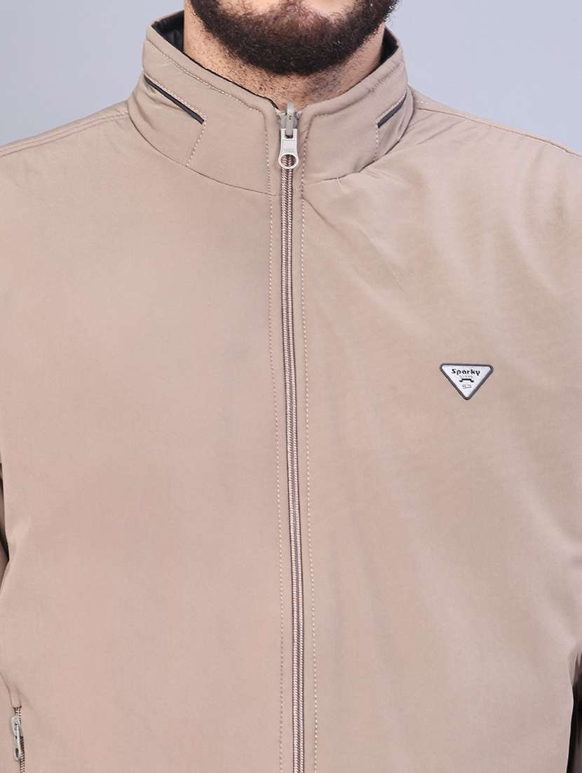 men solid long sleeve regualr fit reversible casual jacket - 22053351 -  Standard Image - 5