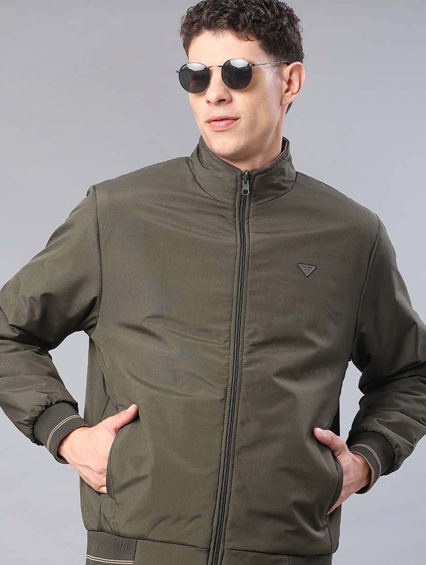 men solid long sleeve regualr fit reversible casual jacket - 22053352 -  Zoom Image - 0
