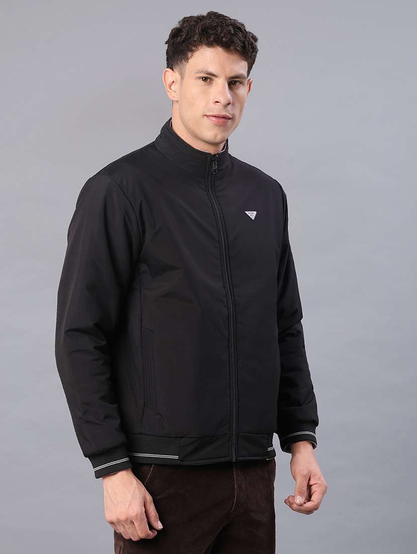 men solid long sleeve regualr fit reversible casual jacket - 22053354 -  Standard Image - 3
