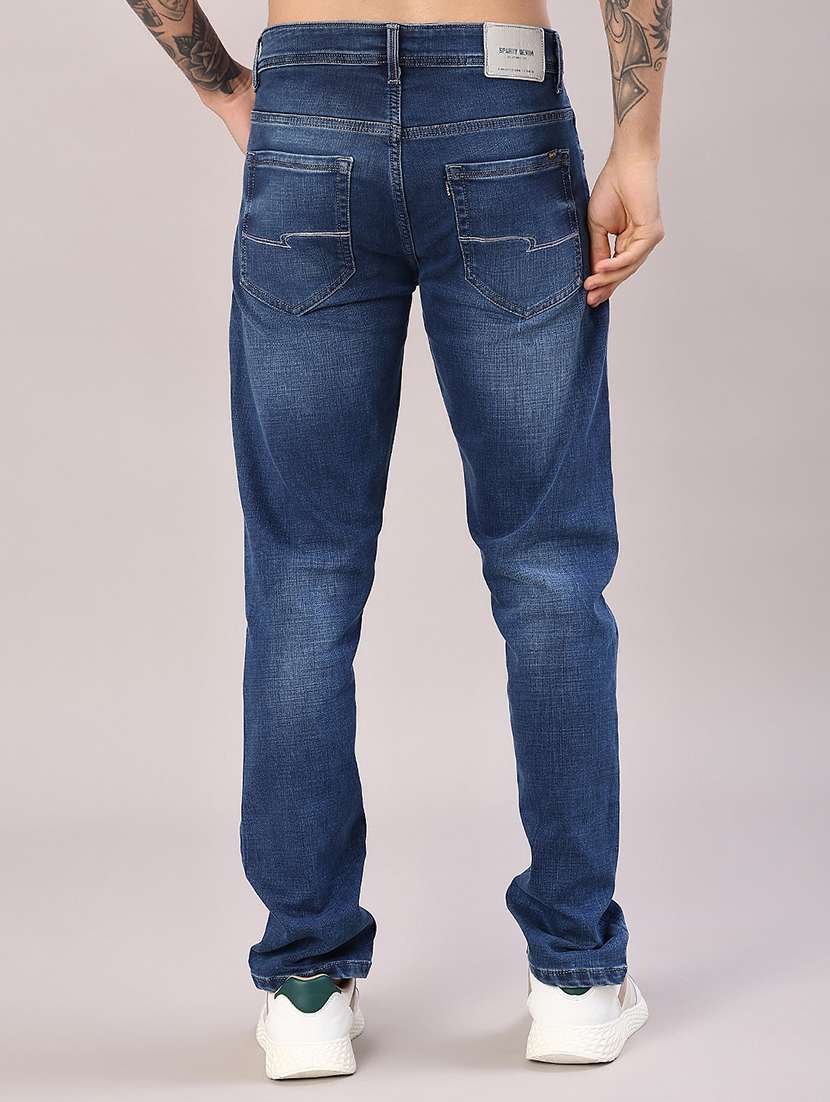 men washed mid rise full length jeans - 22053544 -  Standard Image - 3