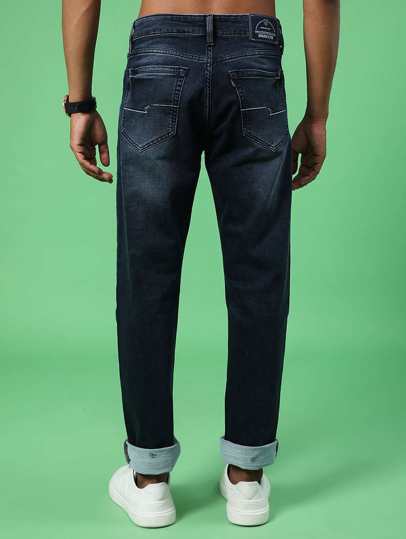men washed mid rise full length jeans - 22053546 -  Standard Image - 3