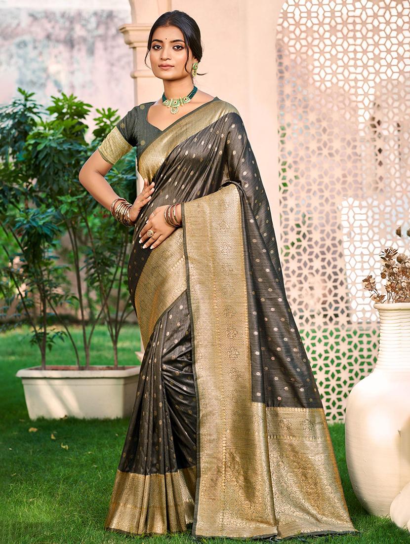women self design bordered saree with blouse - 22053685 - Zoom Image - 0