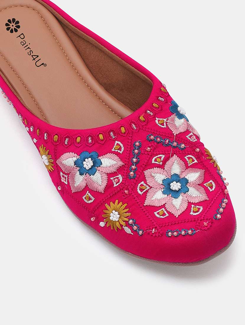 women embroidered slip on juti - 22053829 - Standard Image - 5