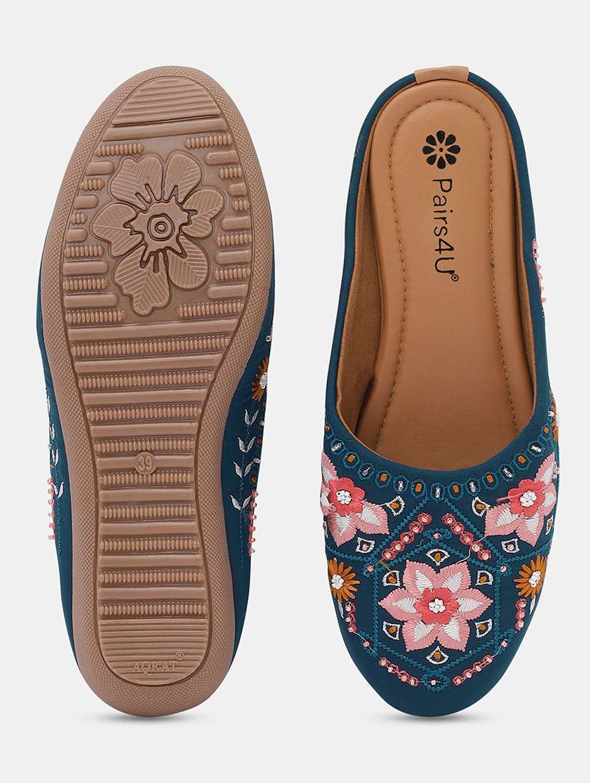women embroidered slip on juti - 22053830 - Standard Image - 5