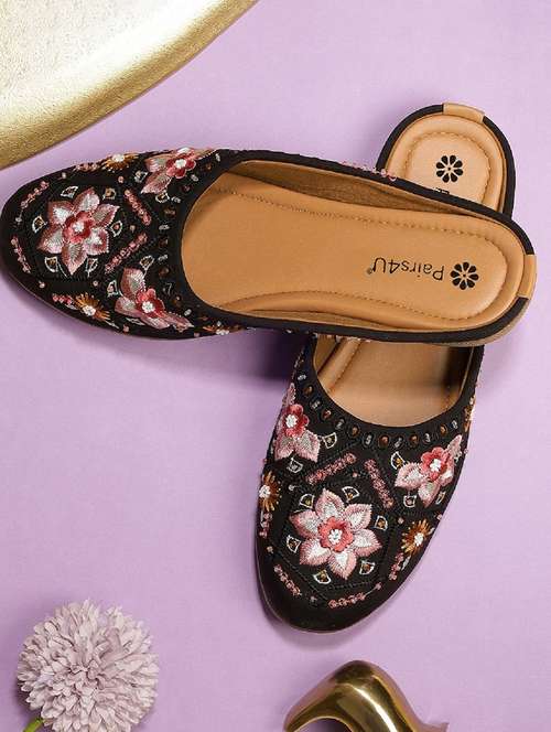 women embroidered slip on juti - 22053831 - Standard Image - 0