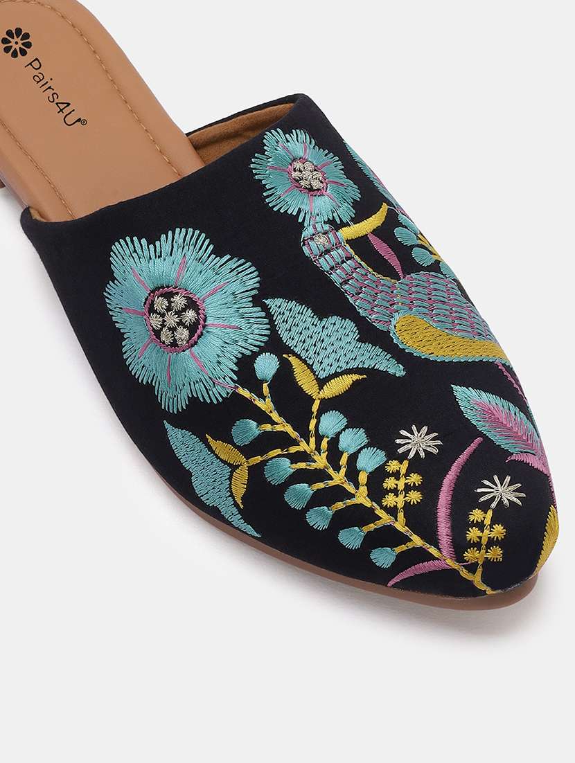 women embroidered slip on juti - 22053832 - Standard Image - 5