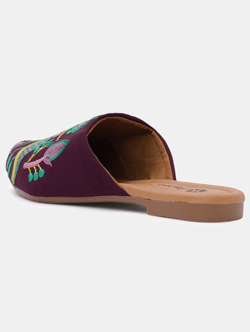 women embroidered slip on juti - 22053834 - Standard Image - 3