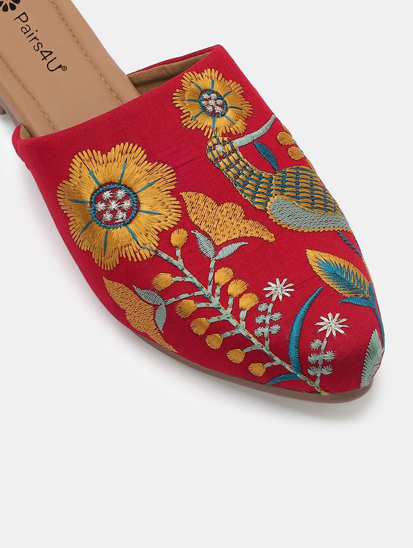 women embroidered slip on juti - 22053835 - Standard Image - 5
