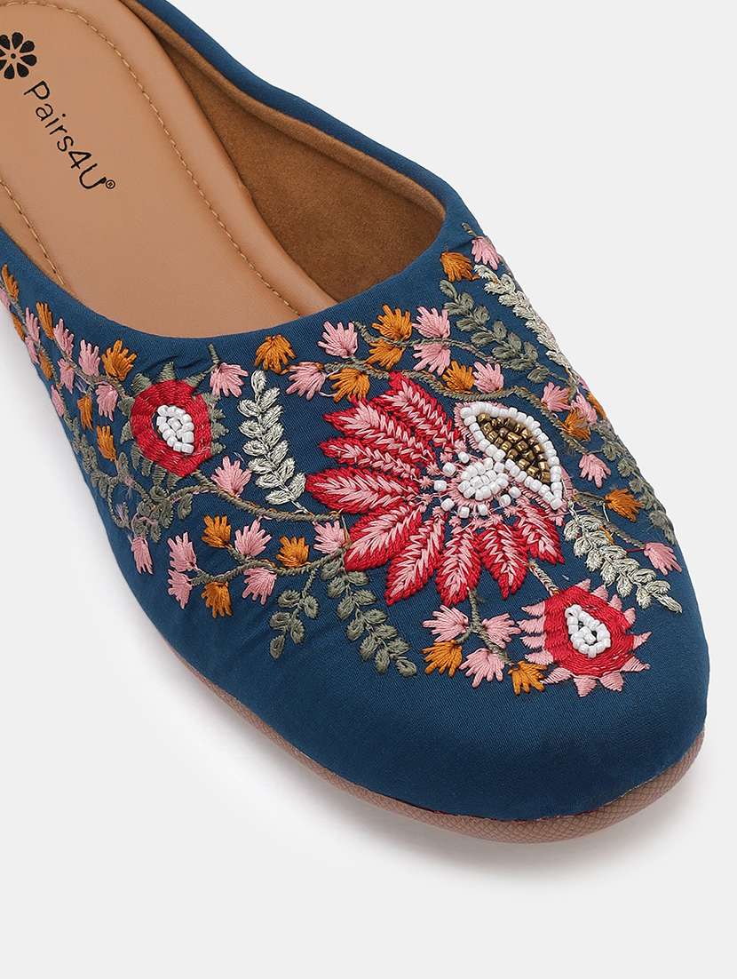 women embroidered slip on juti - 22053837 -  Standard Image - 5