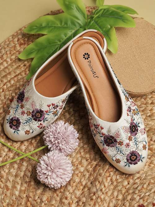 women embroidered slip on juti - 22053843 - Standard Image - 0