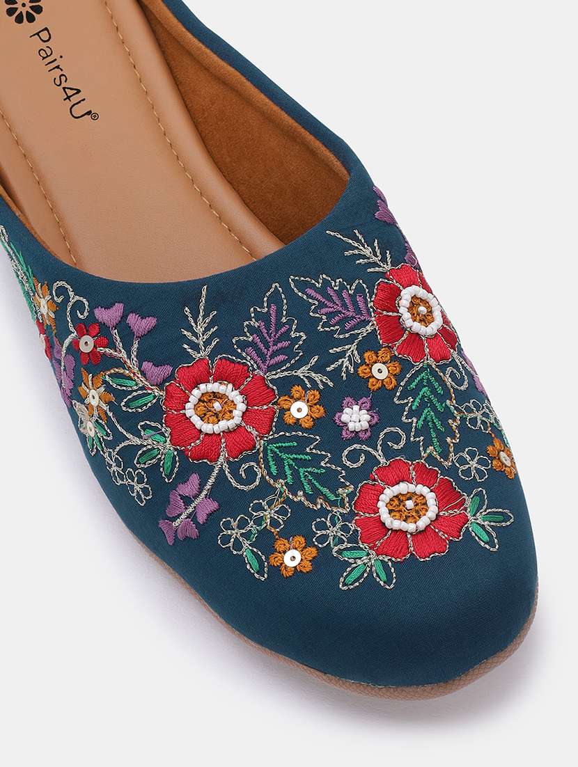 women embroidered slip on juti - 22053844 - Standard Image - 5