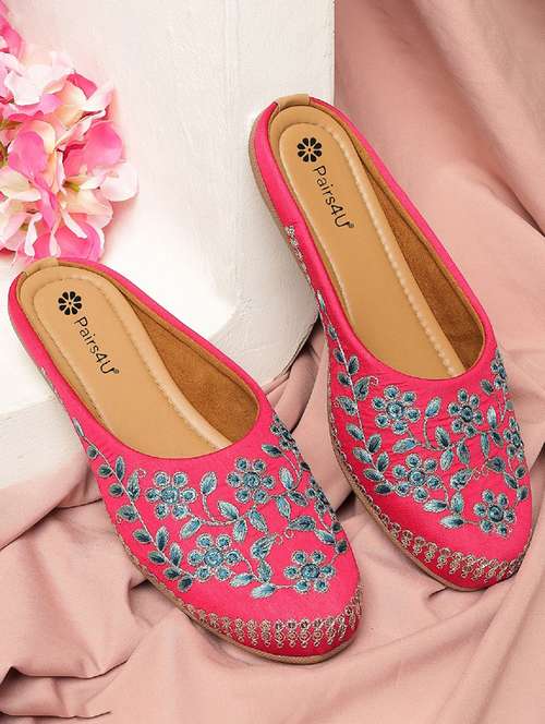 women embroidered slip on juti - 22053850 - Standard Image - 0