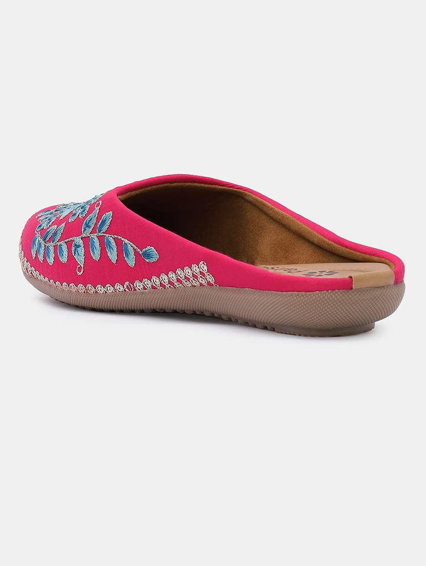 women embroidered slip on juti - 22053850 - Standard Image - 3