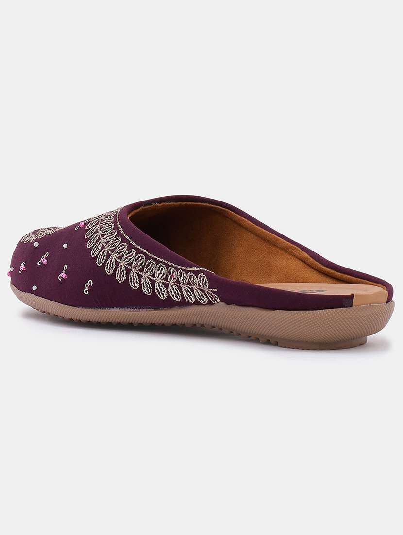 women embroidered slip on juti - 22053853 - Standard Image - 3