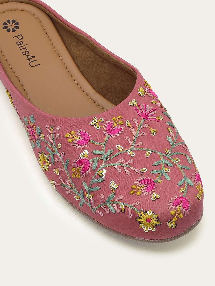 women embroidered slip on juti - 22053855 - Standard Image - 5