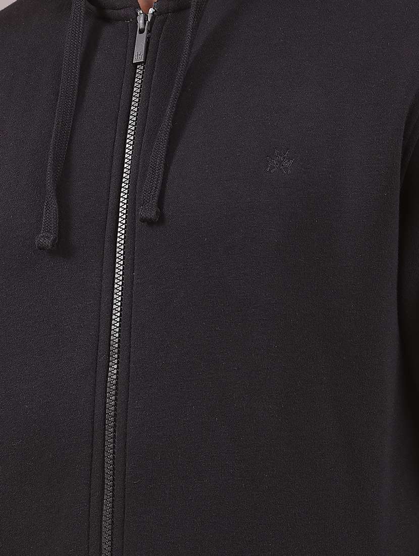 men solid long sleeve hooded sweatshirt - 22053932 -  Standard Image - 3