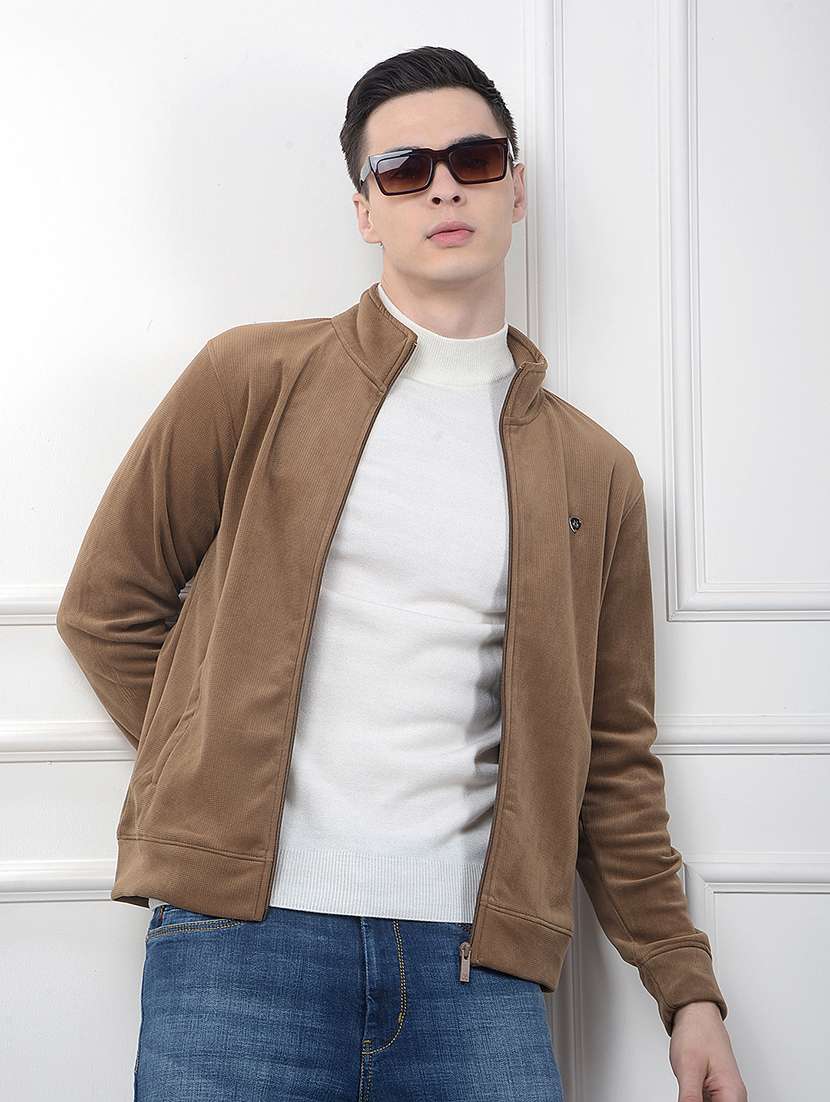 men solid long sleeve regular fit sweatshirt