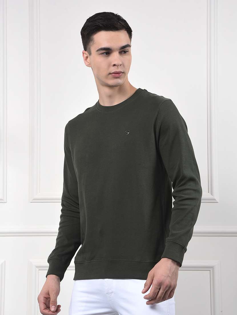 men solid long sleeve regular fit sweatshirt - 22053945 -  Standard Image - 3