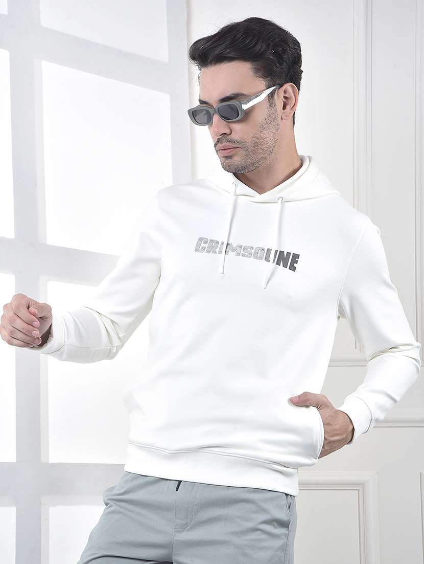 men chest print long sleeve regular fit sweatshirt