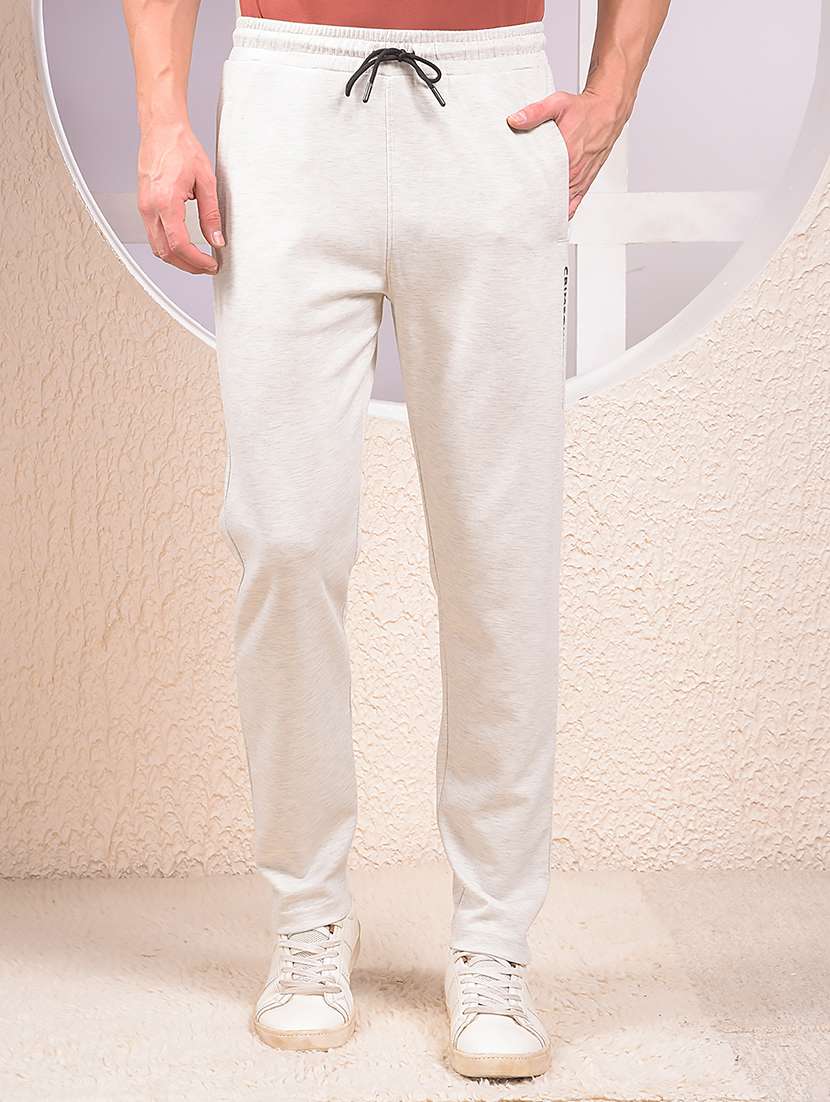 men solid mid rise full length track pant - 22053979 -  Zoom Image - 0