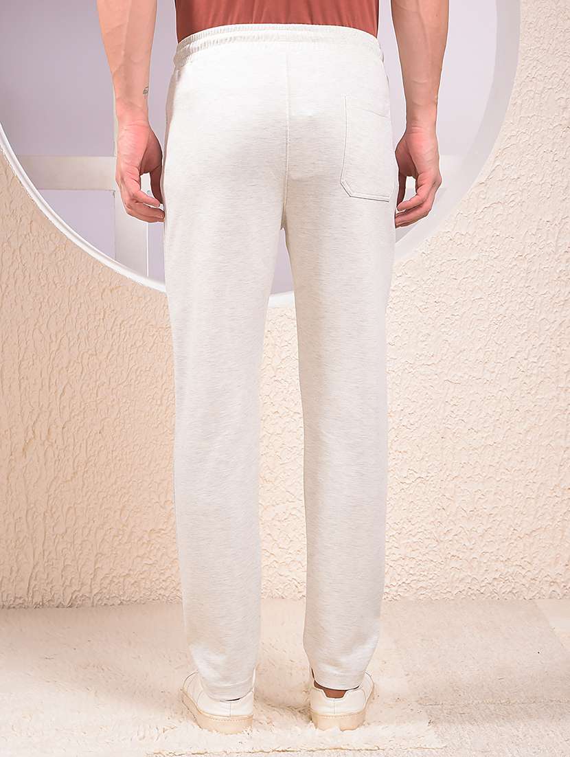 men solid mid rise full length track pant - 22053979 - Standard Image - 3
