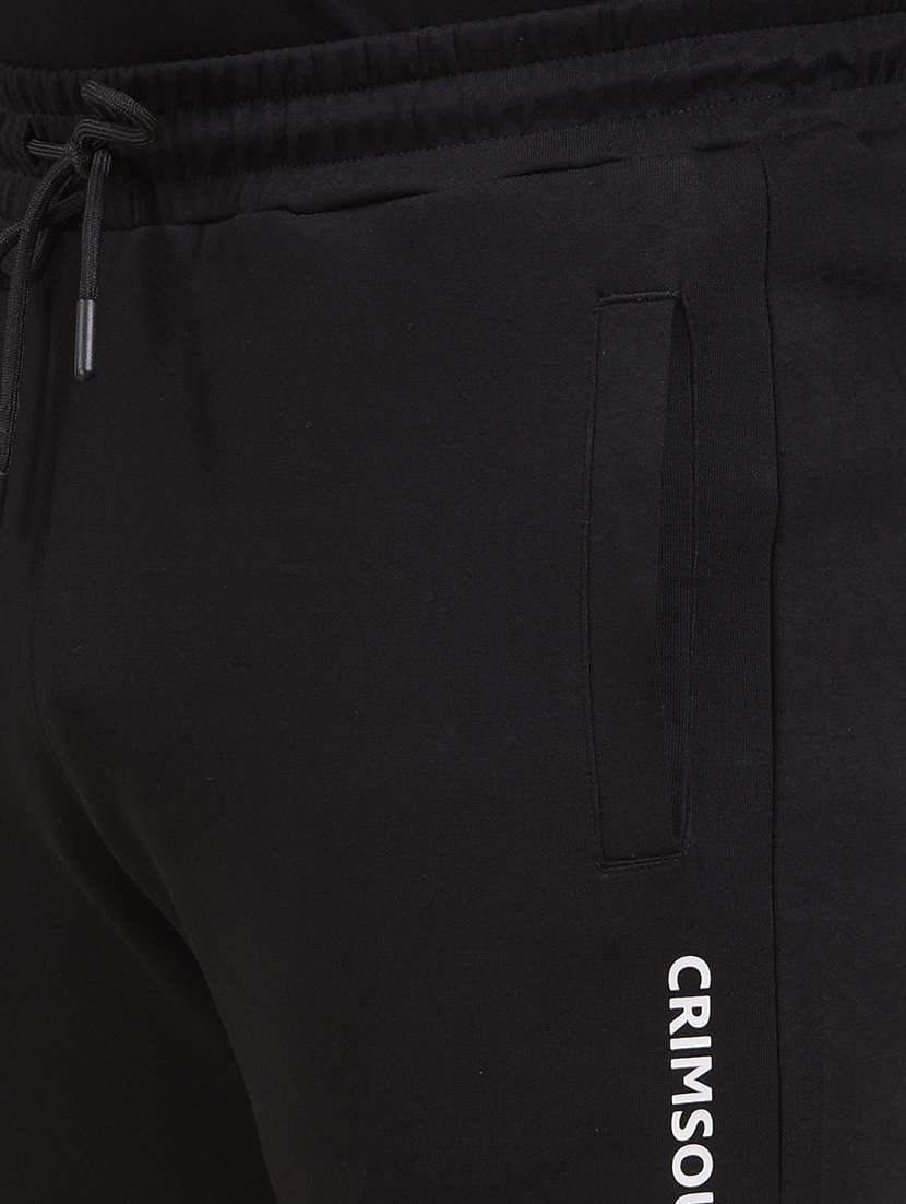 men solid mid rise full length track pant - 22053982 -  Standard Image - 5
