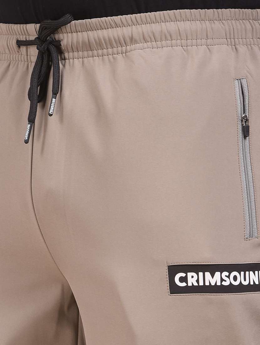 men solid mid rise full length track pant - 22053990 -  Standard Image - 5