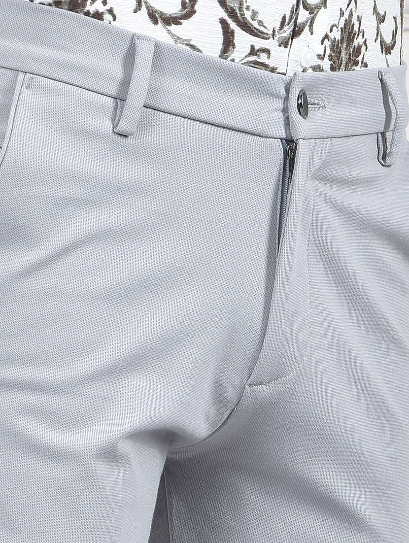 men solid mid rise flat front casual chinos  - 22053991 -  Standard Image - 5